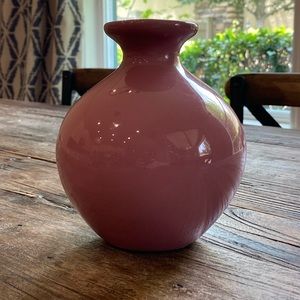 Vintage 1980s Haeger Pottery Salmon Pink Vase 
Used